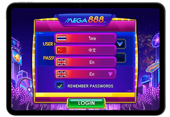How to use MEGA888 TEST ID Step 3